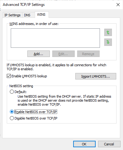 netbios name resolution over vpn unlimited
